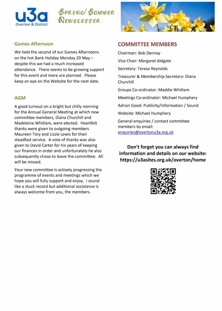 Spring-Summer 2023 Newsletter, Page 3