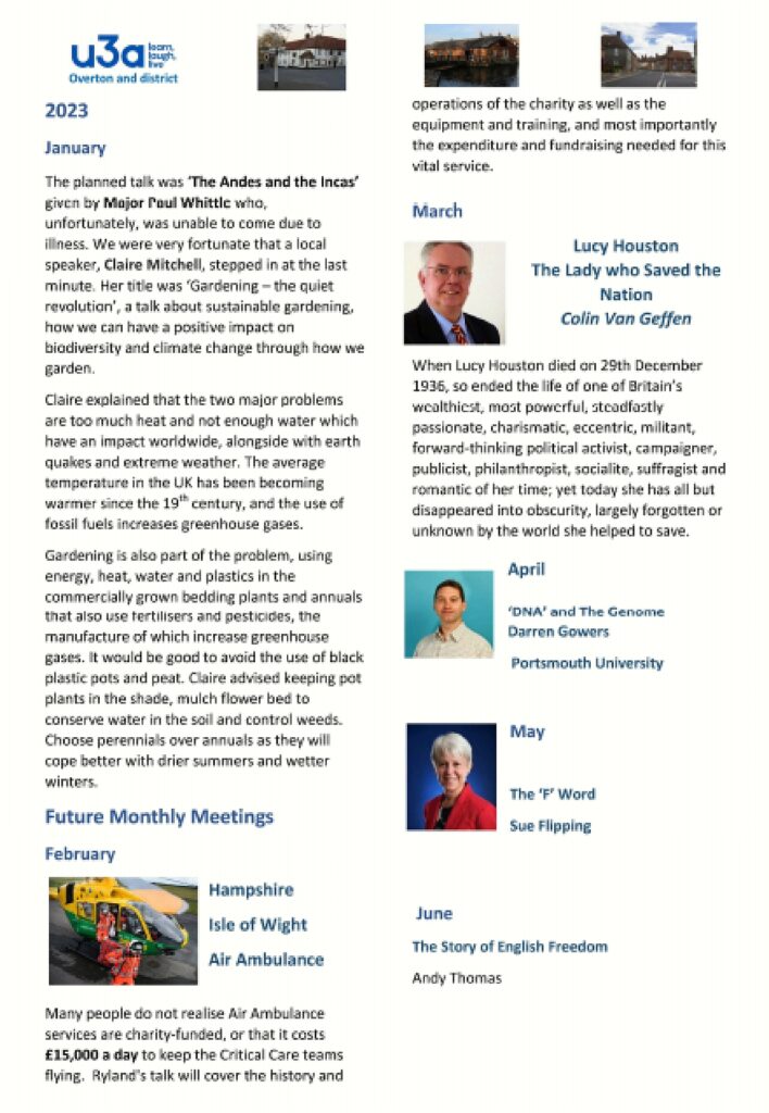 Winter 2023 Newsletter, Page 2