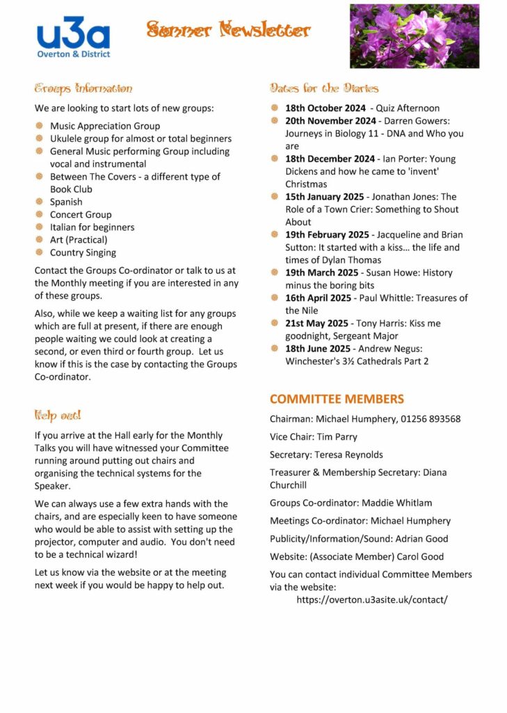 Summer 2024 Newsletter Page 3