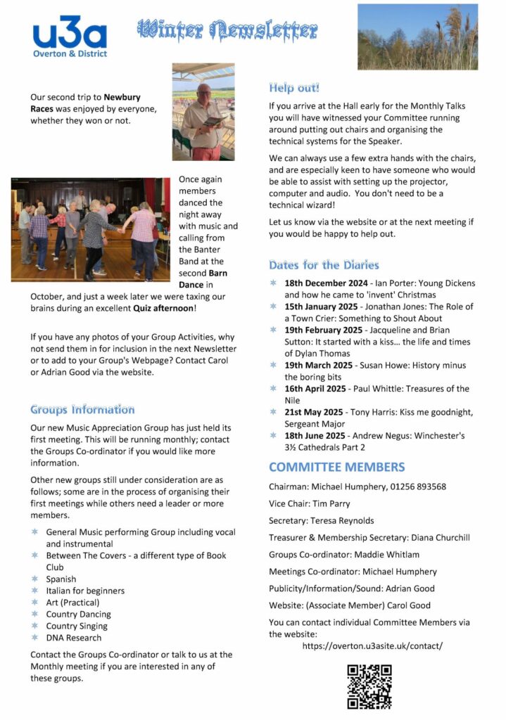 Winter Newsletter 2024-25 Page 2